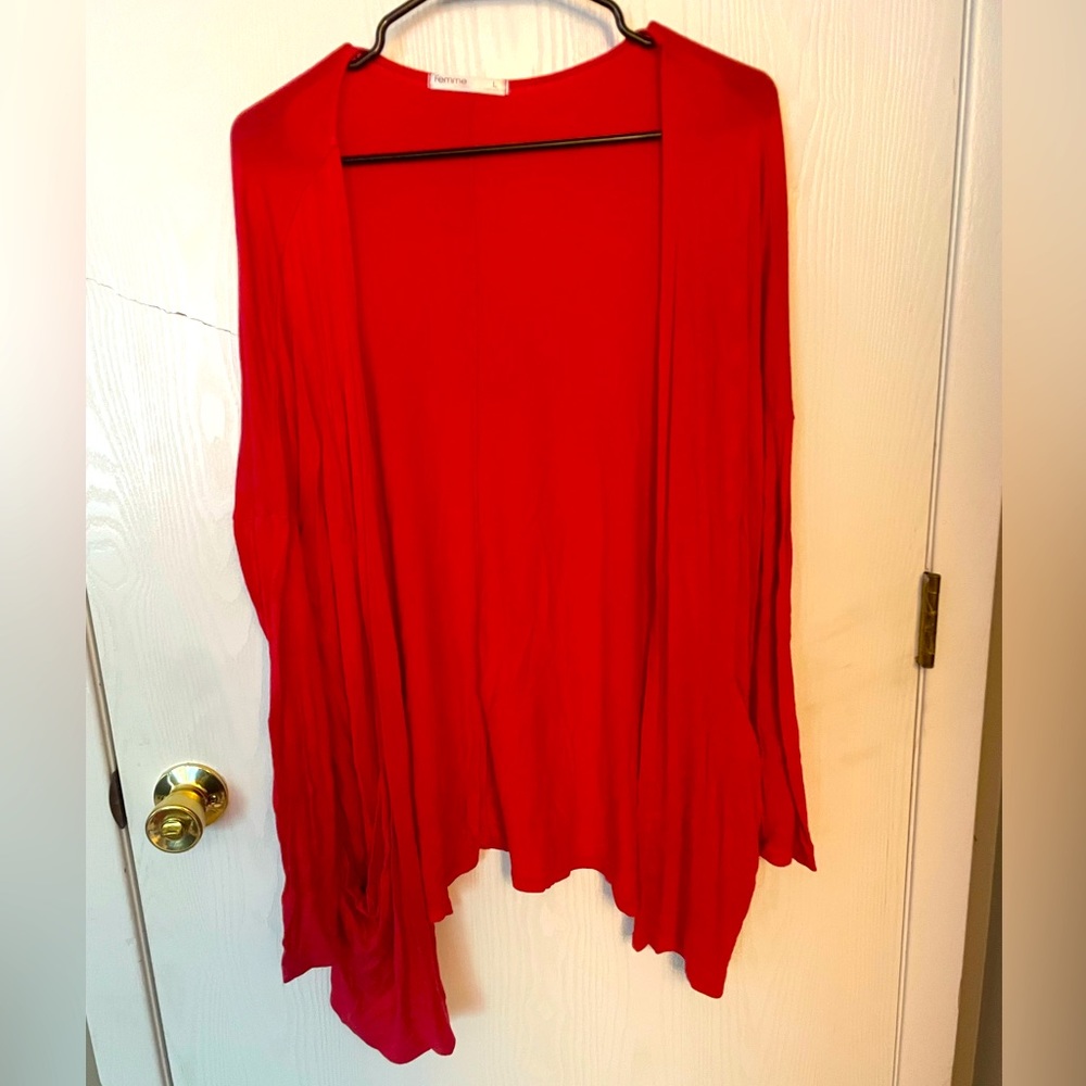 Femme by Tresics Large Red Cardigan